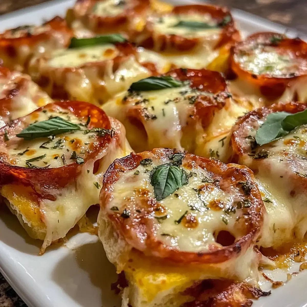 Cheesy Baked Italian Pizza Roses