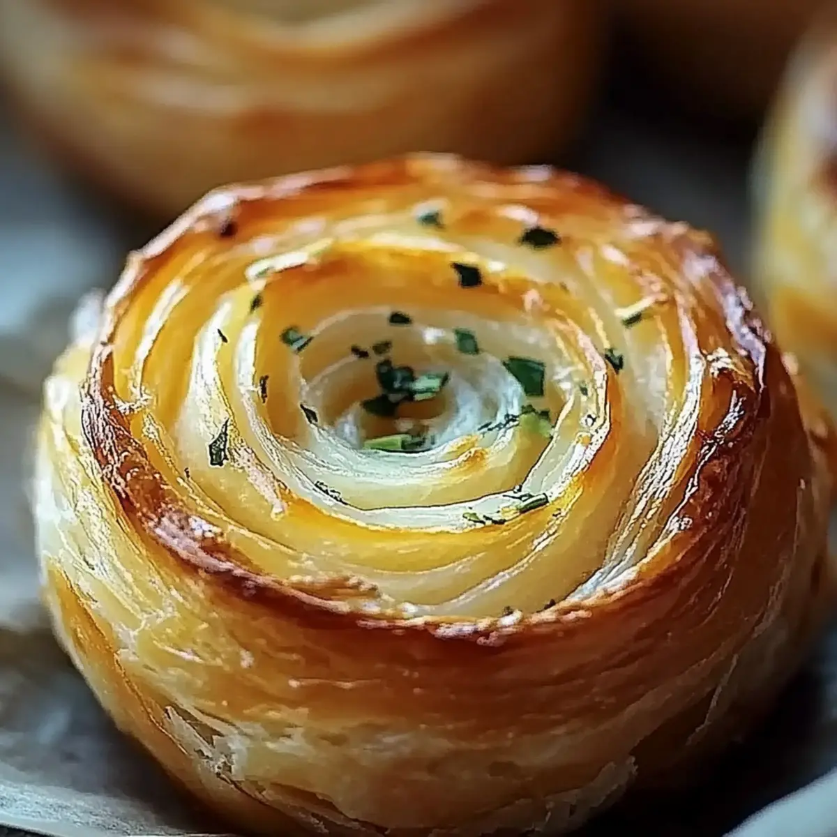 Cheesy Garlic Cruffins