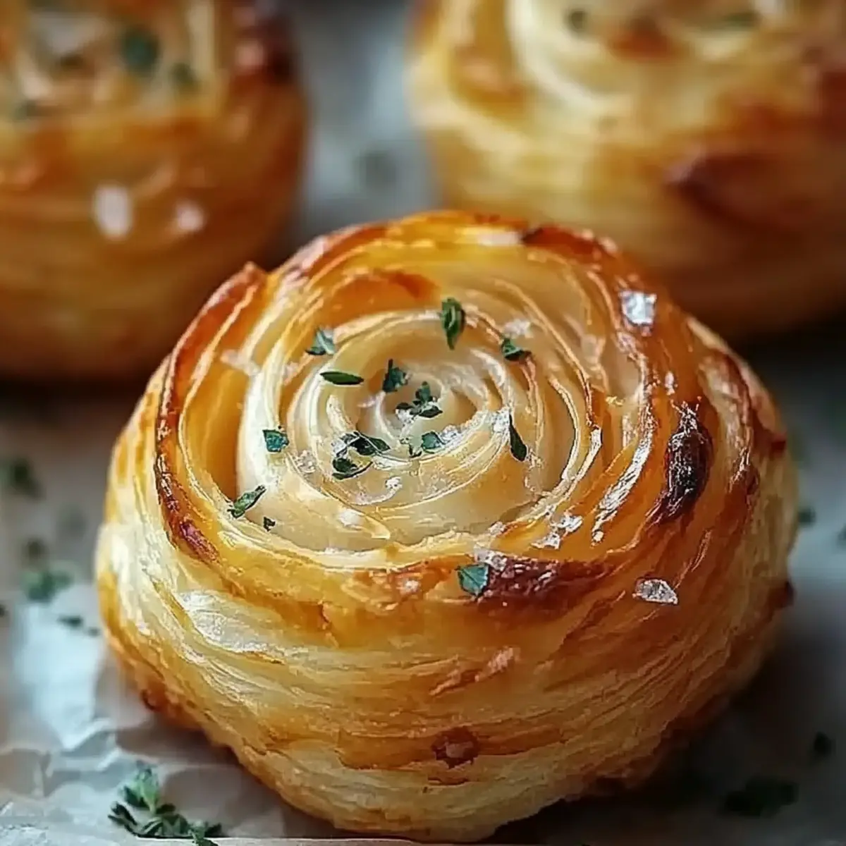 Cheesy Garlic Cruffins