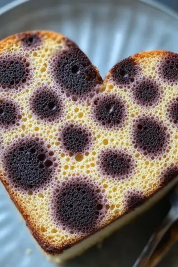 Cheetah Print Heart Cake