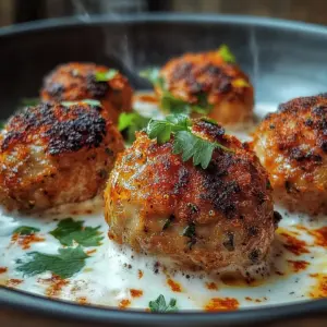 Chicken Kofta with Garlic Yogurt Sauce