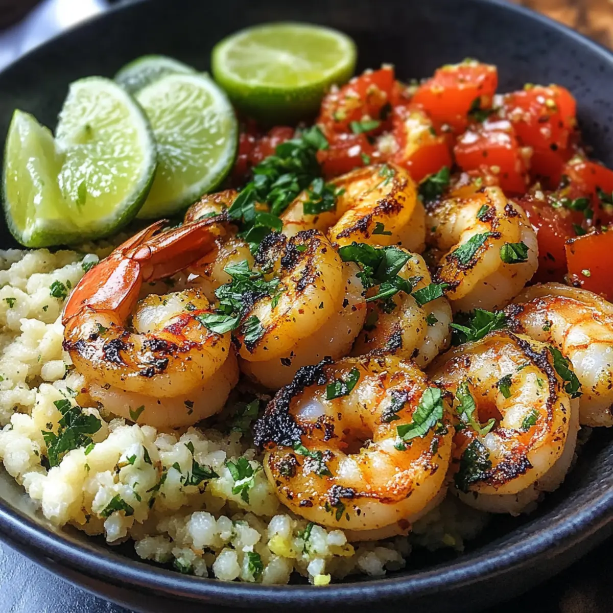 Cilantro Lime Shrimp Bowl