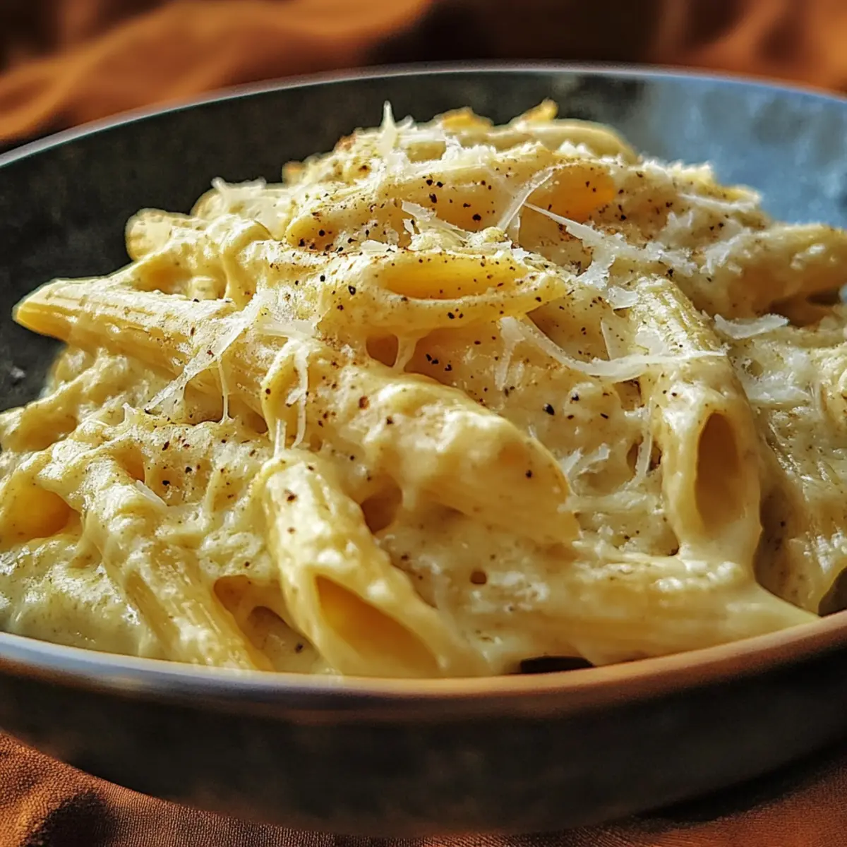 Creamy Italian Three-Cheese Pasta