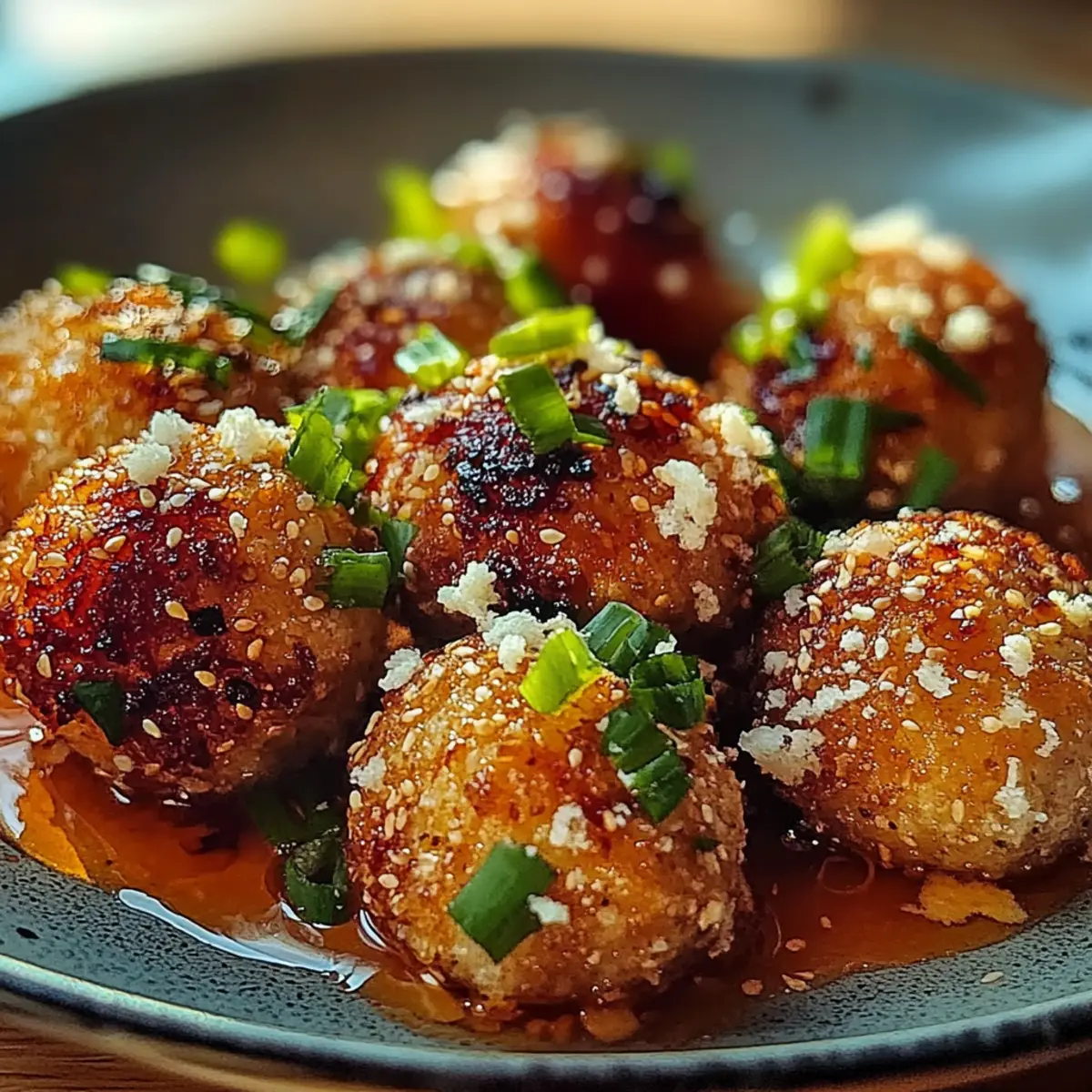Crispy Air-Fried Tofu Balls