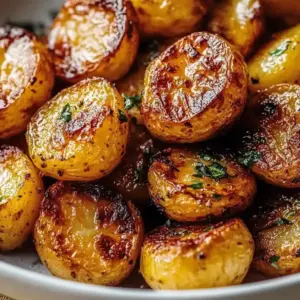 Crispy Roasted Mustard Potatoes