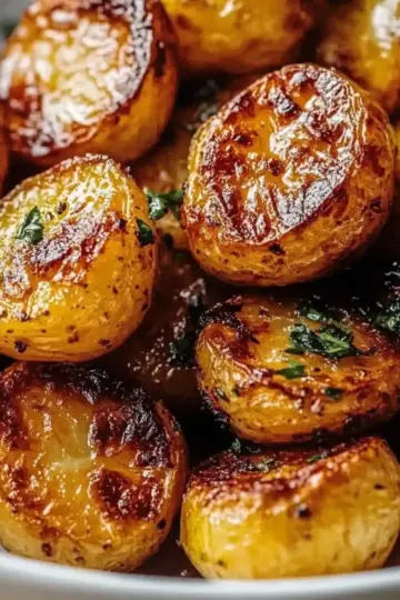 Crispy Roasted Mustard Potatoes