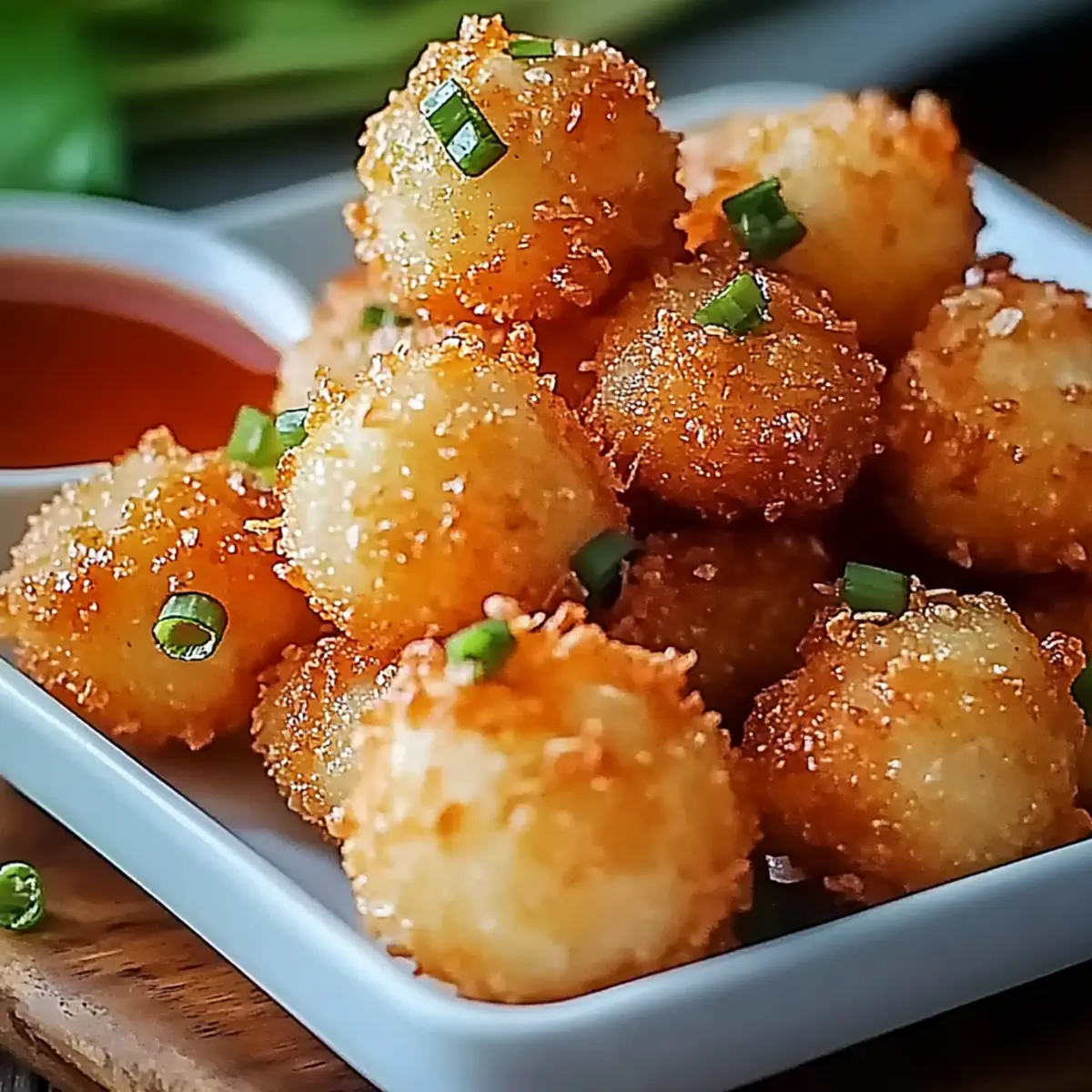 Crispy Shrimp Balls with Sweet Chili Sauce