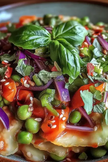 Crunchy Asian Edamame Salad