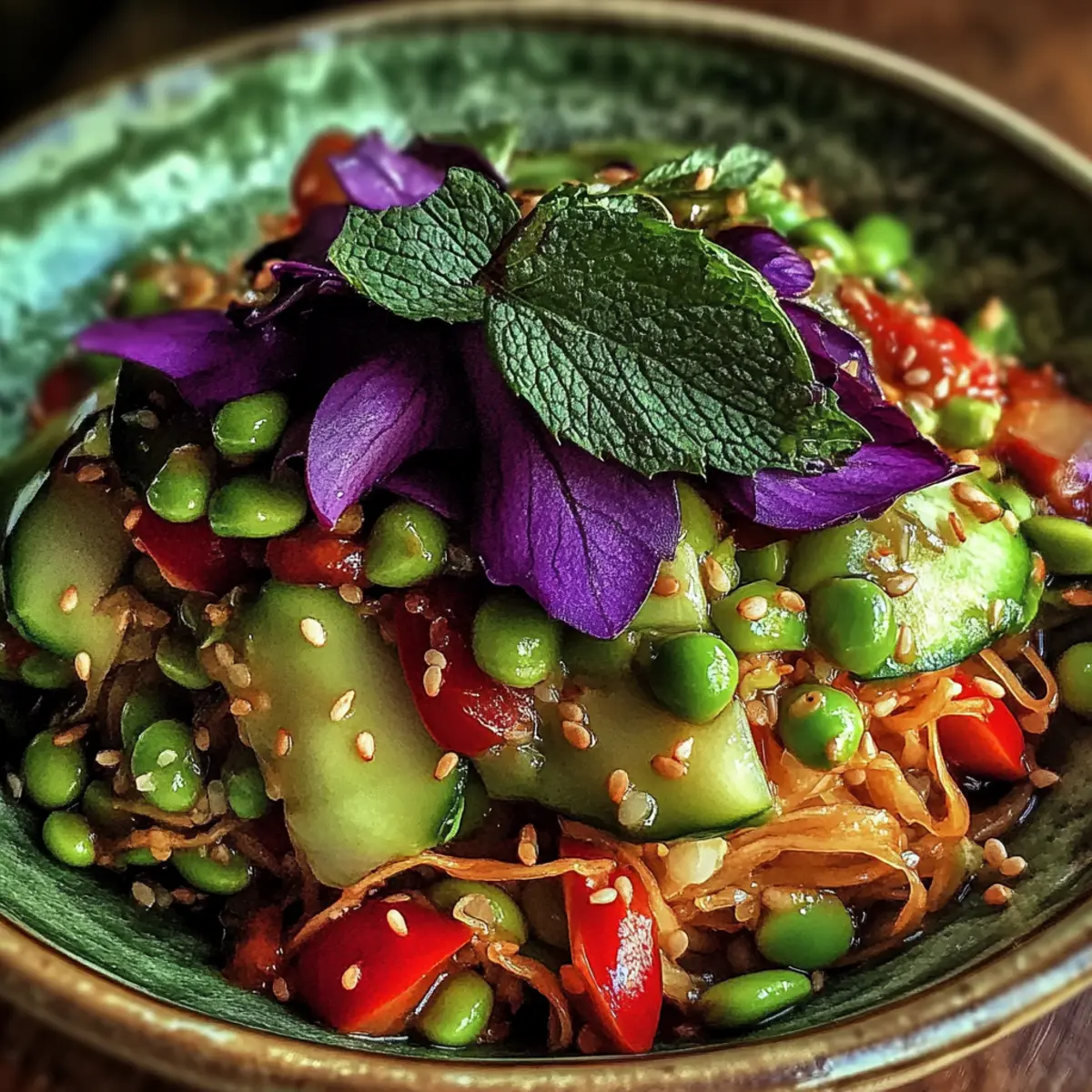 Crunchy Asian Edamame Salad