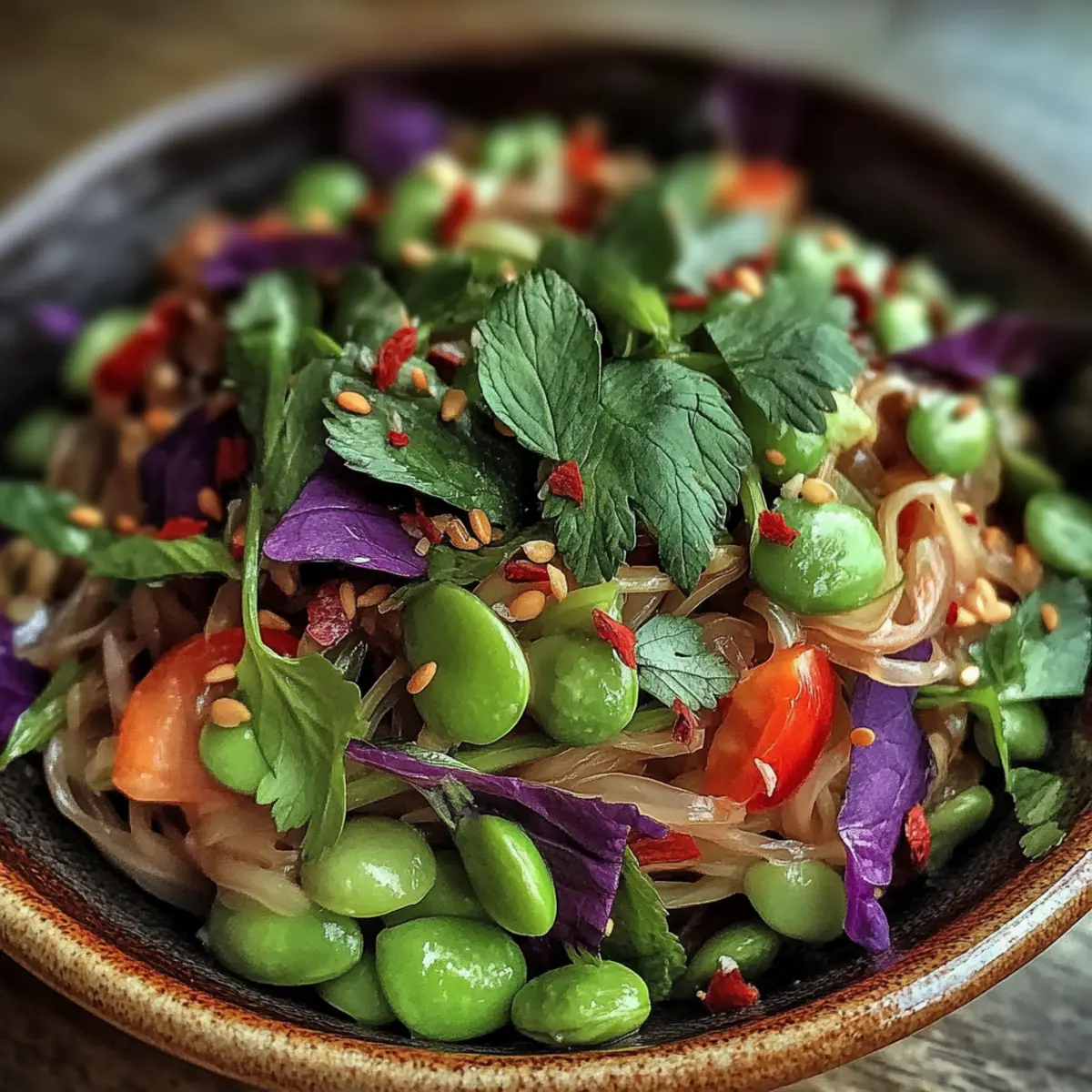 Crunchy Asian Edamame Salad