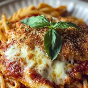 Dump-and-Bake Chicken Parmesan Casserole