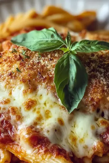 Dump-and-Bake Chicken Parmesan Casserole