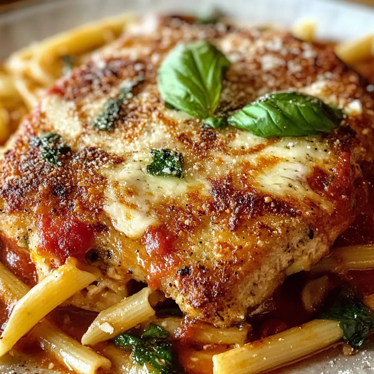 Dump-and-Bake Chicken Parmesan Casserole