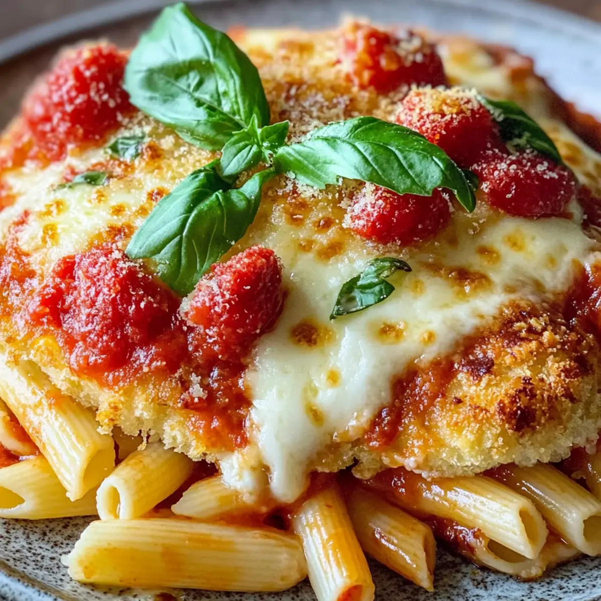 Dump-and-Bake Chicken Parmesan Casserole