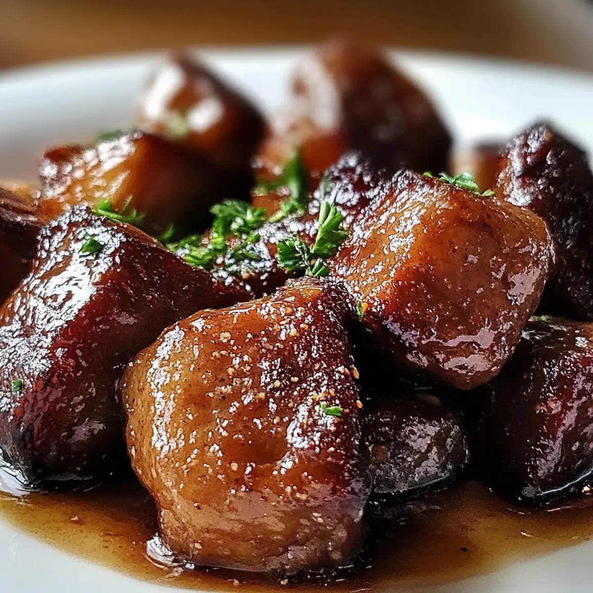Garlic Balsamic Steak Bites