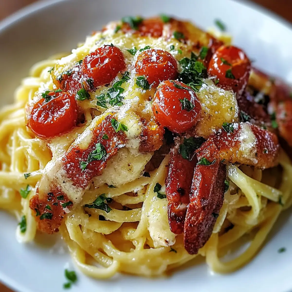 Garlic Butter Lobster Linguine