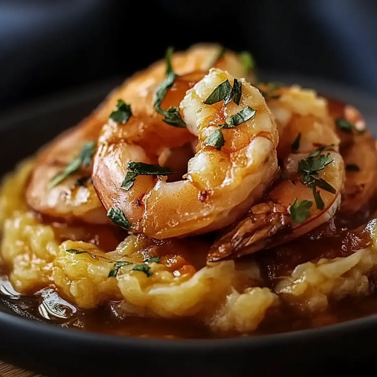 Garlic Shrimp Mofongo