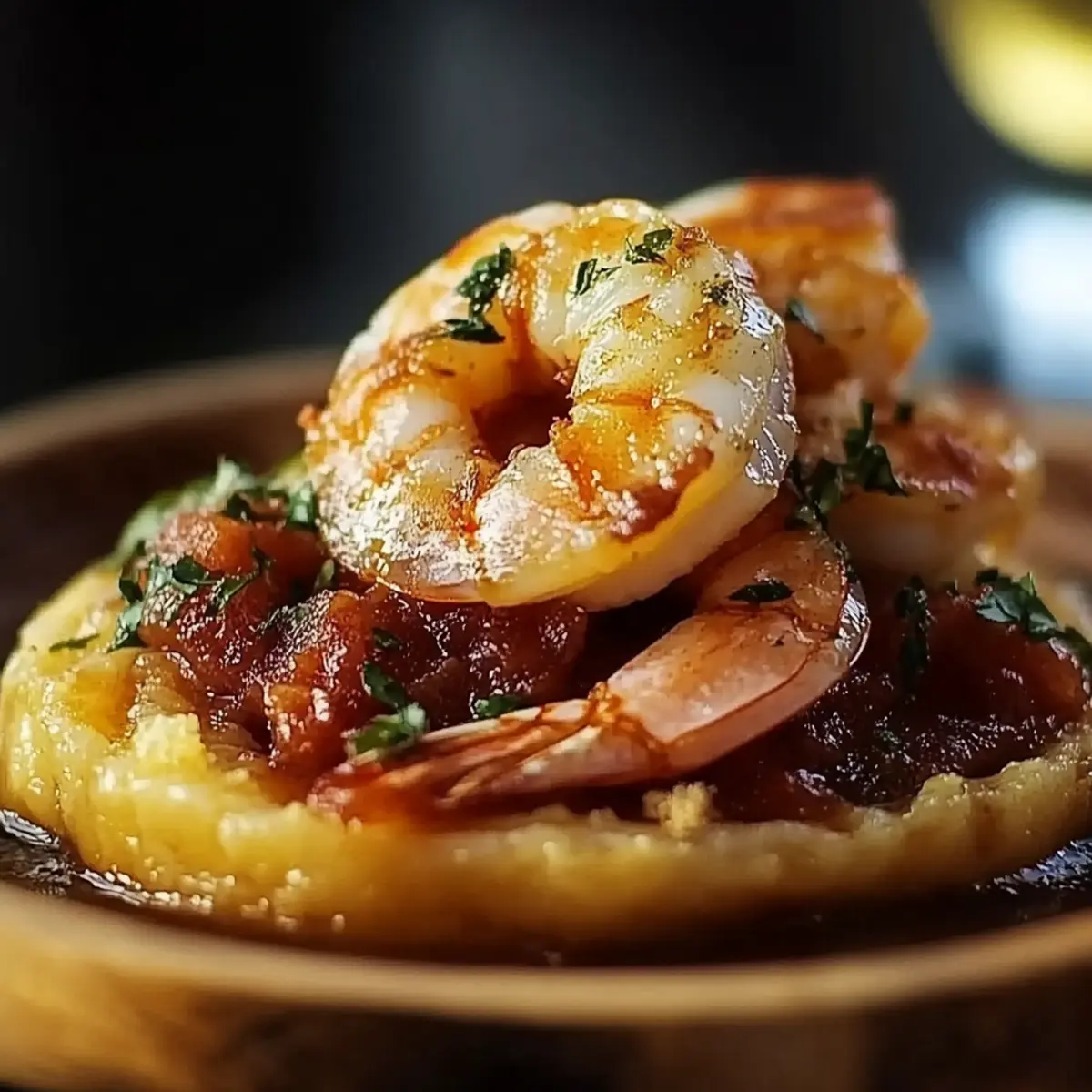 Garlic Shrimp Mofongo