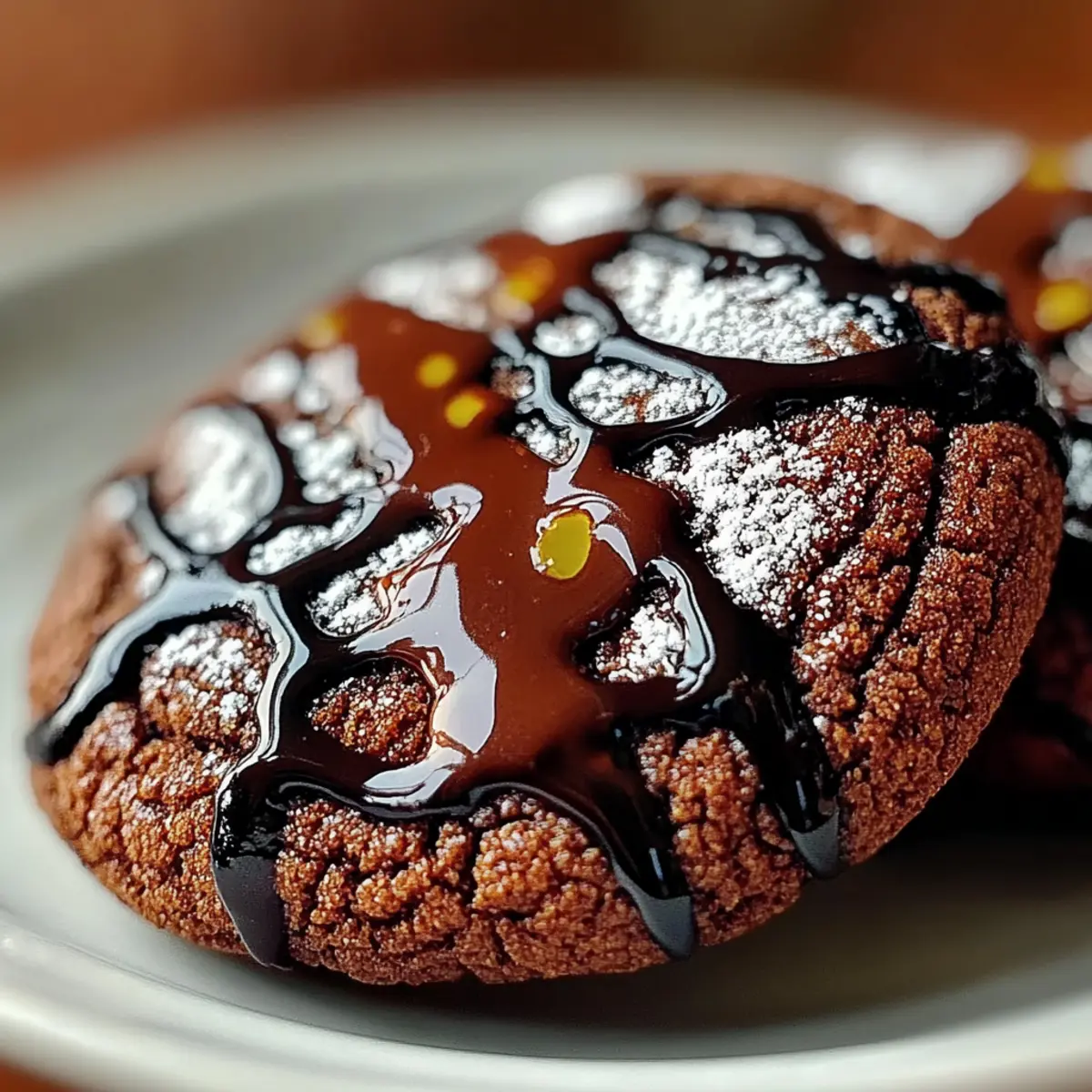 Gooey Chocolate Ganache Cookies