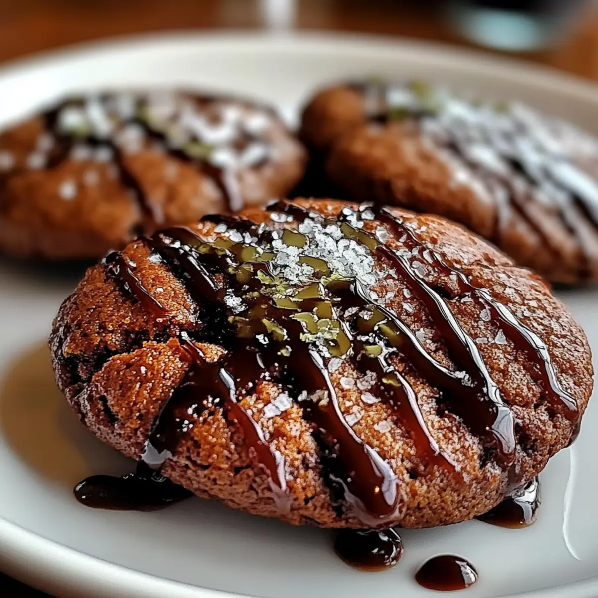 Gooey Chocolate Ganache Cookies