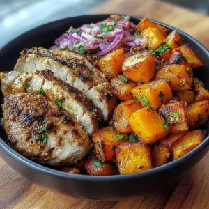 Grilled Chicken & Sweet Potato Bowl