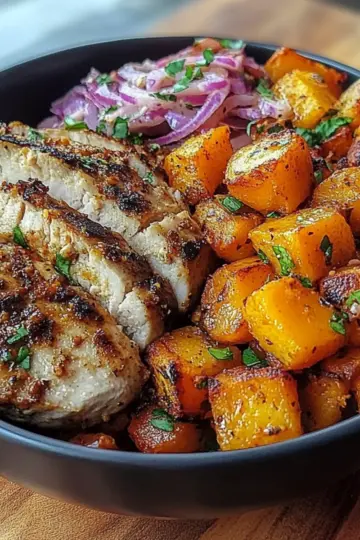 Grilled Chicken & Sweet Potato Bowl
