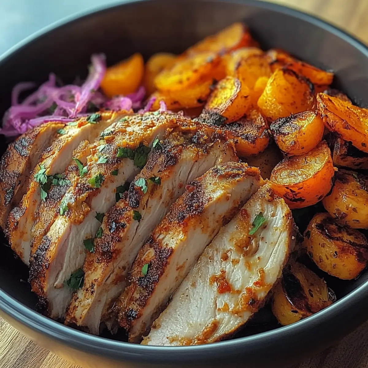 Grilled Chicken & Sweet Potato Bowl