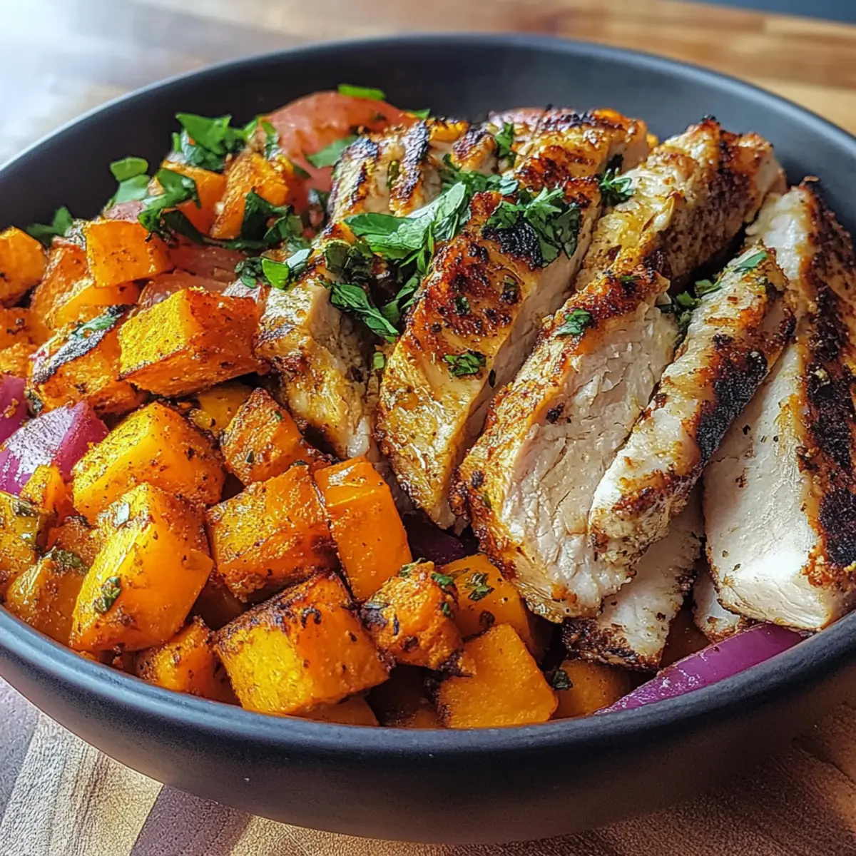 Grilled Chicken & Sweet Potato Bowl