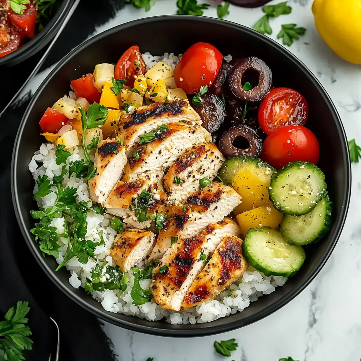 Healthy Greek Chicken Bowls