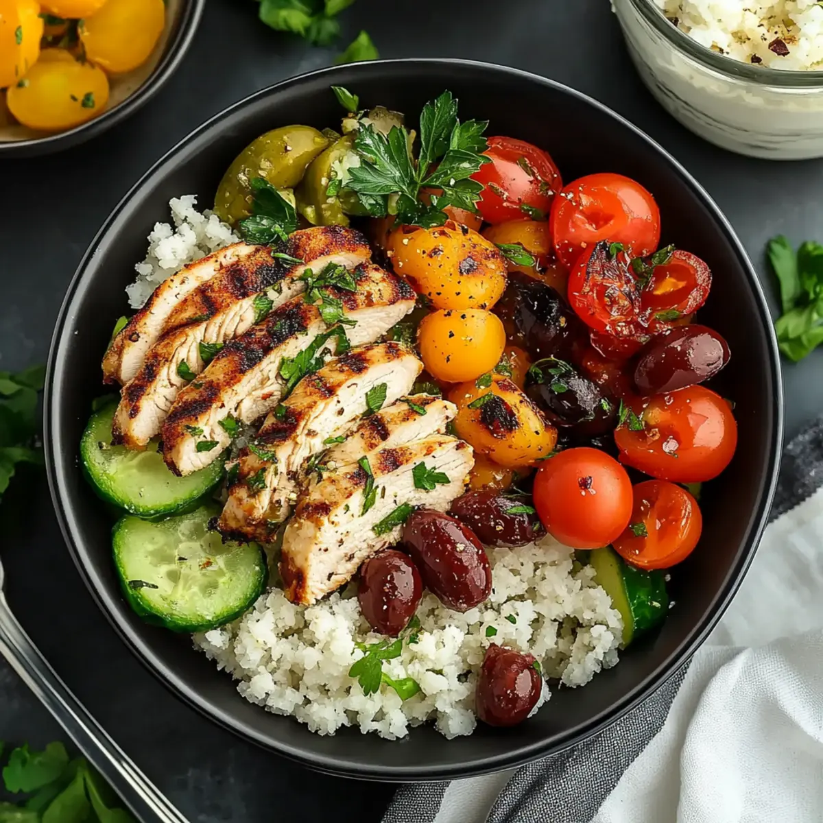 Healthy Greek Chicken Bowls