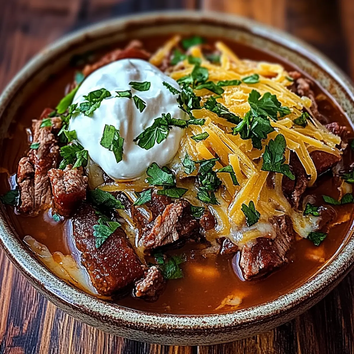 Hearty Crockpot Chili Colorado