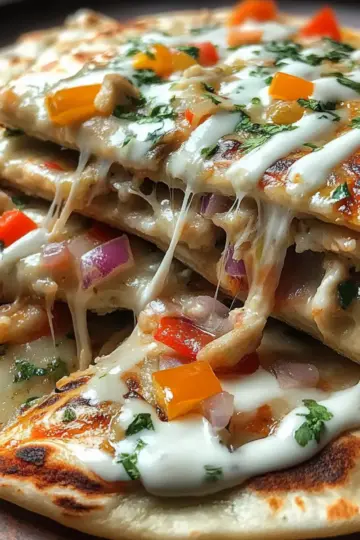 High-Protein Chicken Ranch Quesadilla
