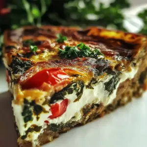 High-Protein Veggie Bake with Cottage Cheese