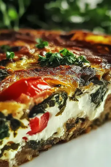High-Protein Veggie Bake with Cottage Cheese