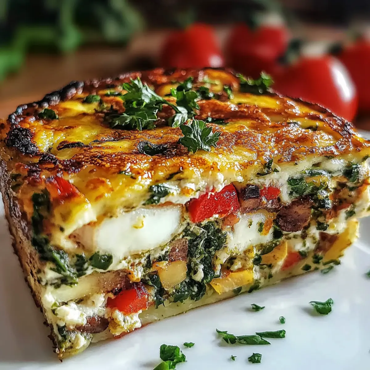 High-Protein Veggie Bake with Cottage Cheese