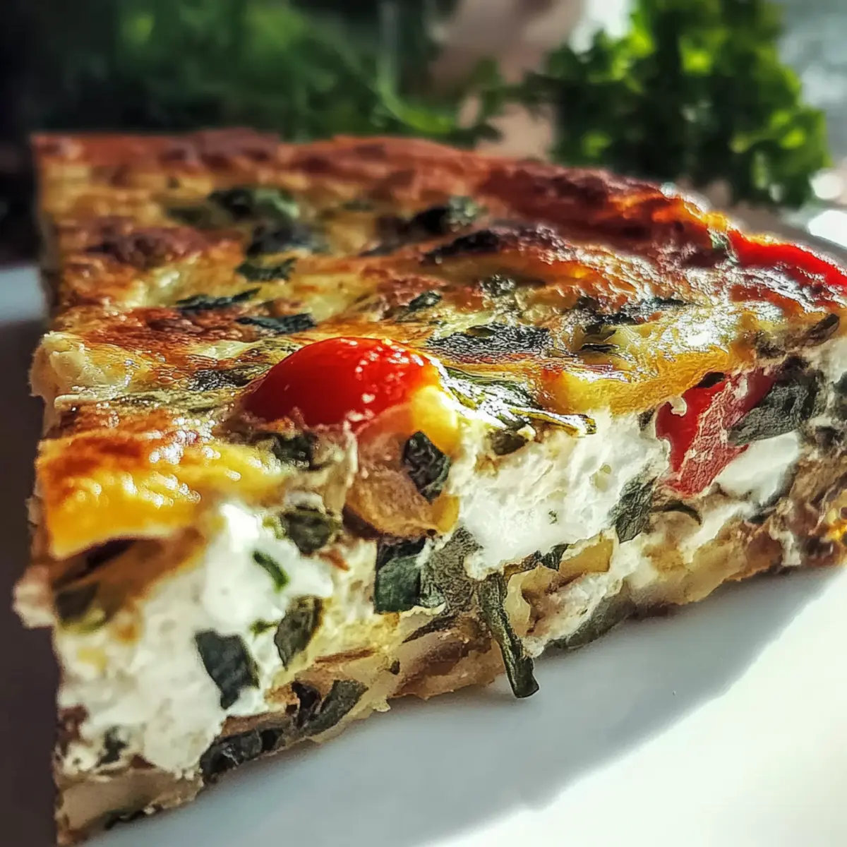 High-Protein Veggie Bake with Cottage Cheese