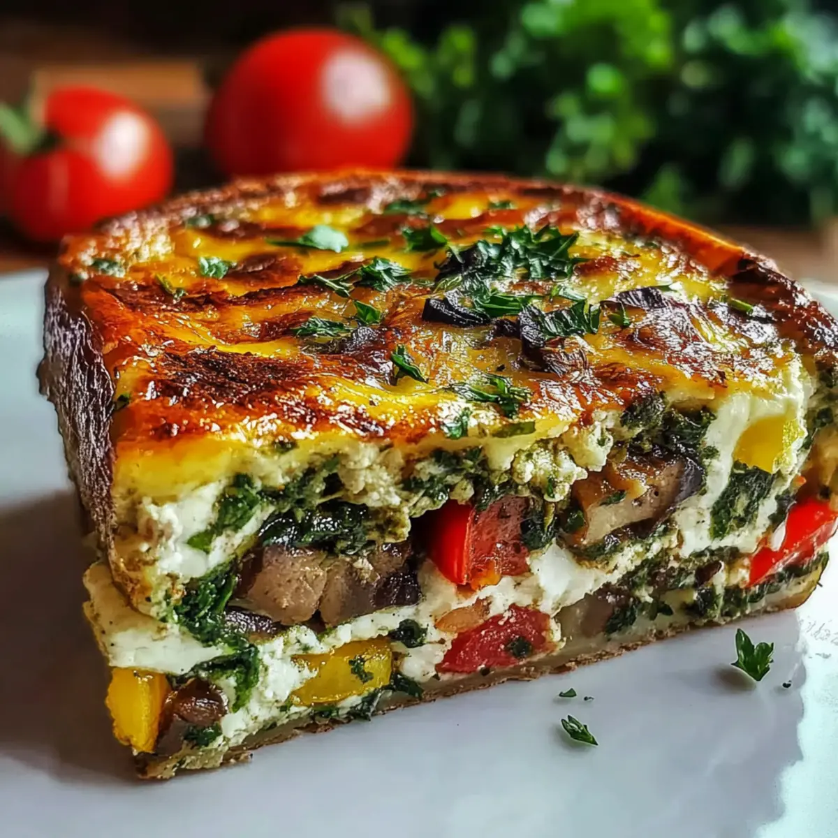 High-Protein Veggie Bake with Cottage Cheese