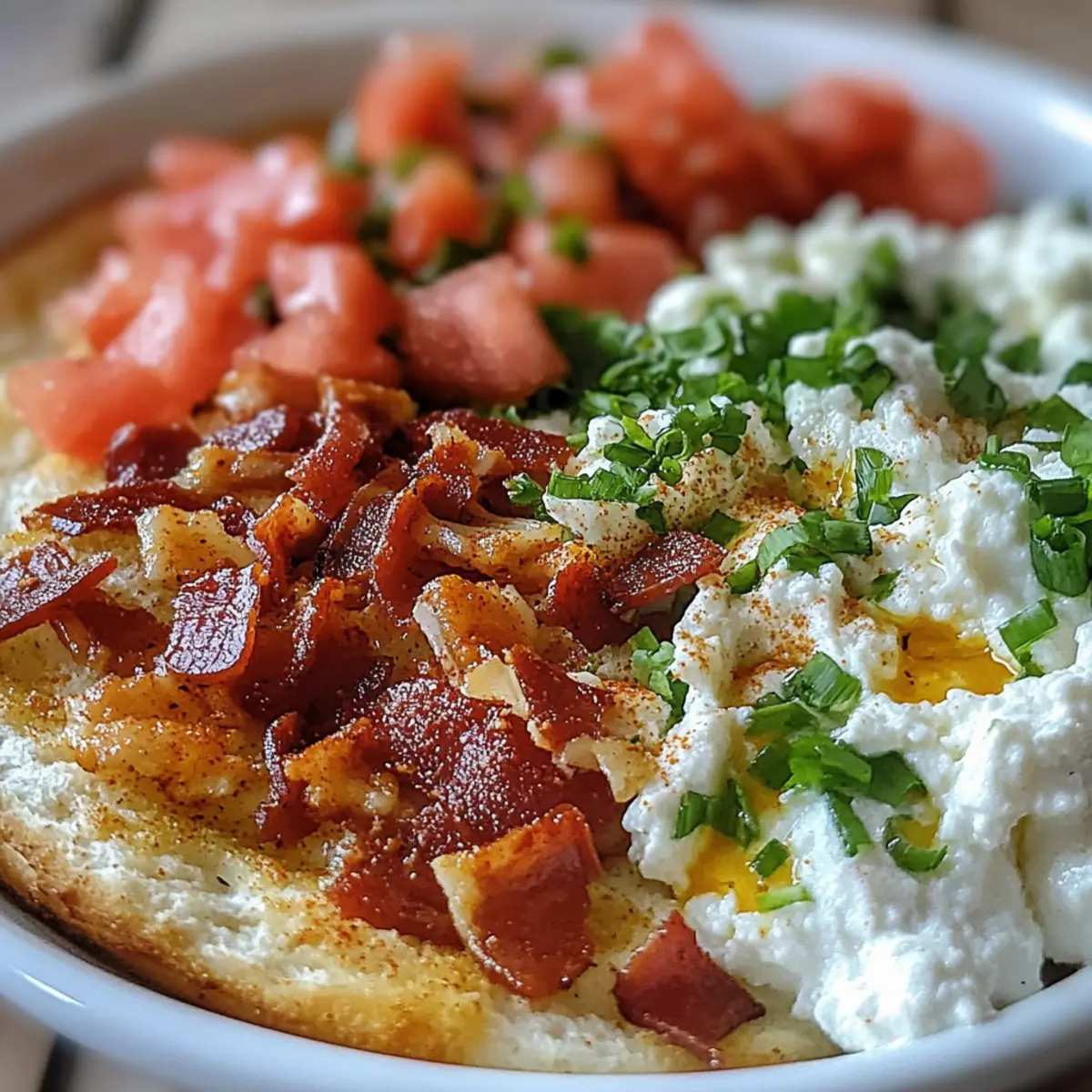 High Protein BLT Cottage Cheese Bowl