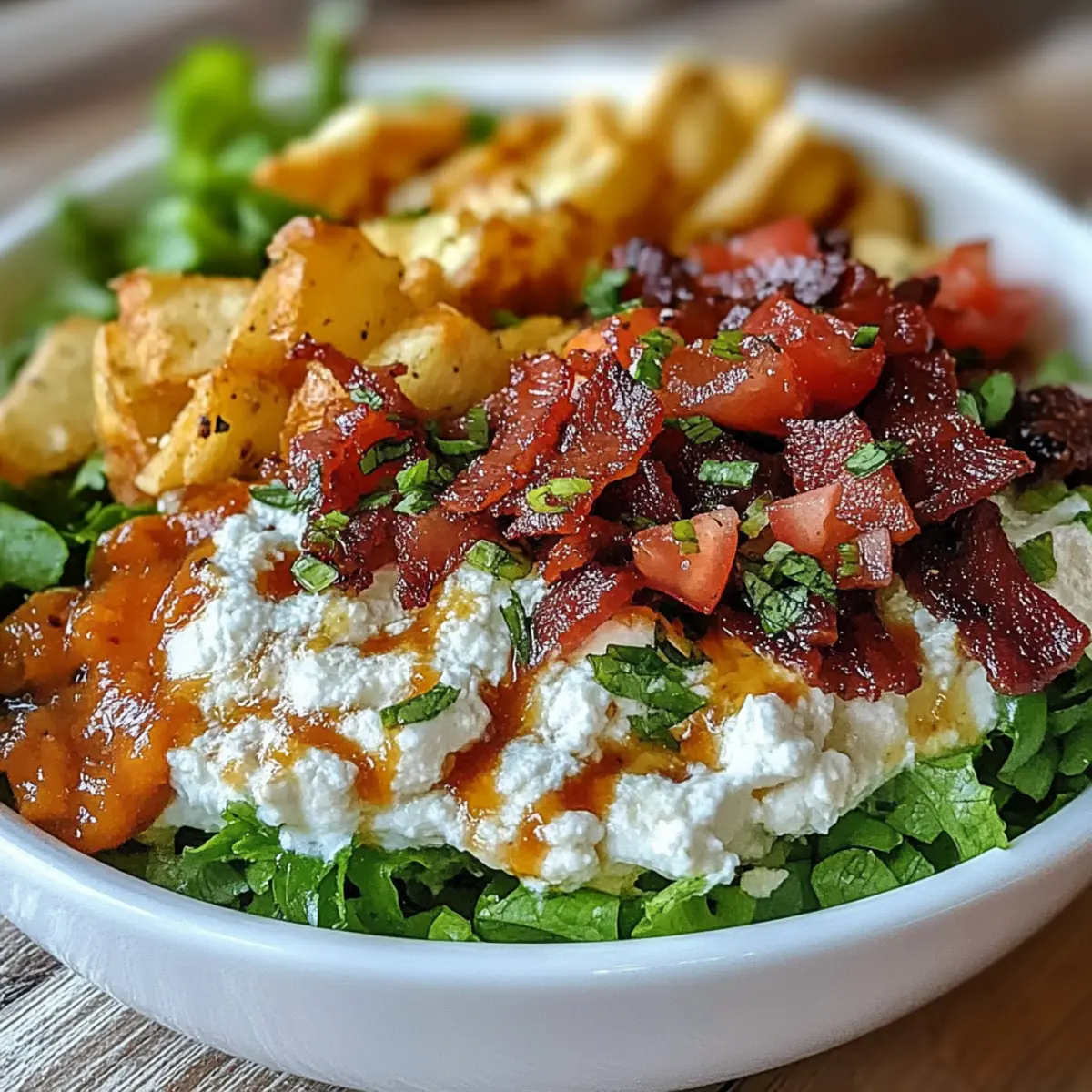 High Protein BLT Cottage Cheese Bowl