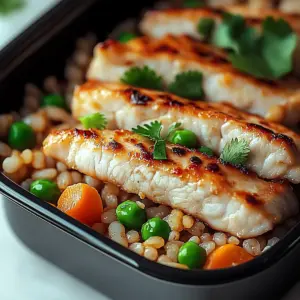 High Protein Crispy Garlic Chicken Fried Rice