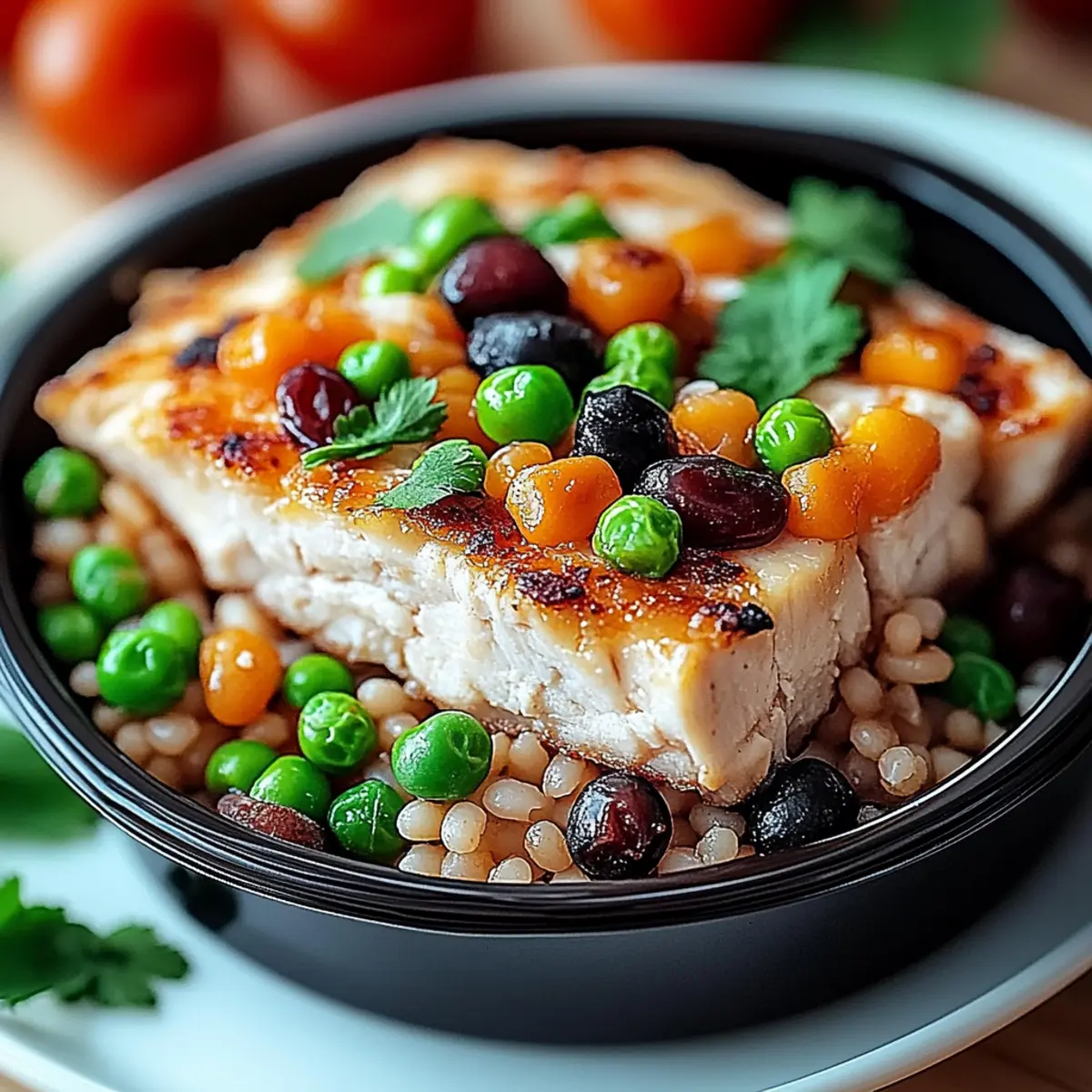 High Protein Crispy Garlic Chicken Fried Rice