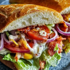 Italian Grinder Salad Sandwich