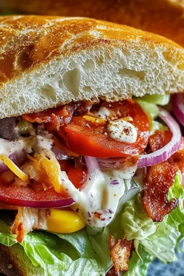 Italian Grinder Salad Sandwich