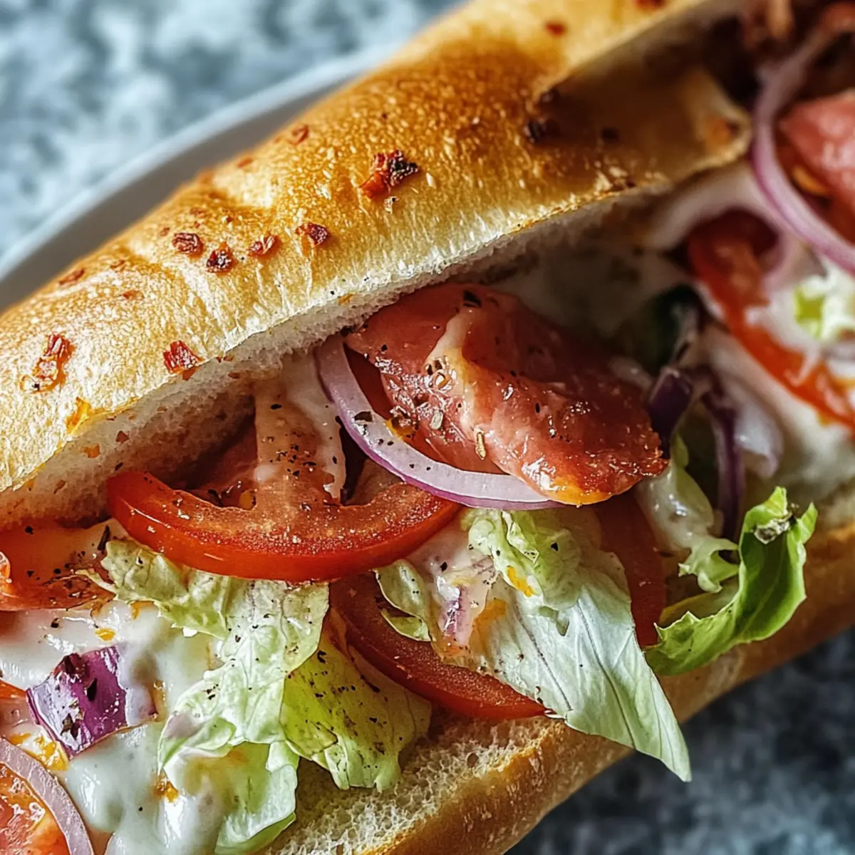 Italian Grinder Salad Sandwich