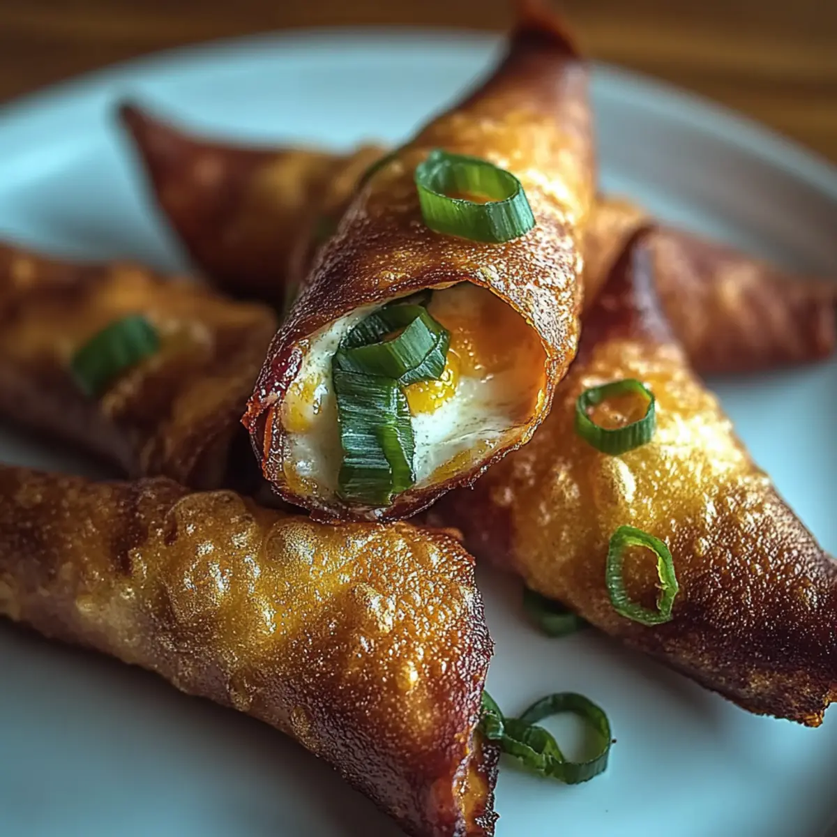 Jalapeño Popper Eggrolls Bacon-Wrapped Bites