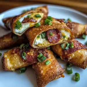 Jalapeño Popper Eggrolls Bacon-Wrapped Bites