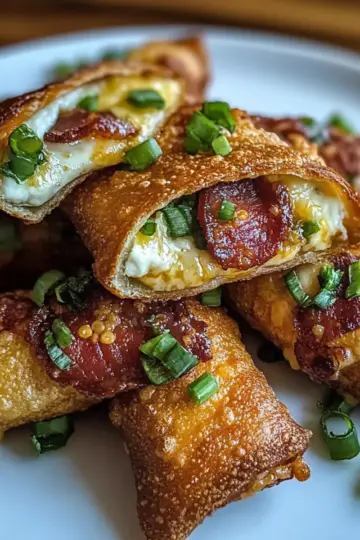 Jalapeño Popper Eggrolls Bacon-Wrapped Bites