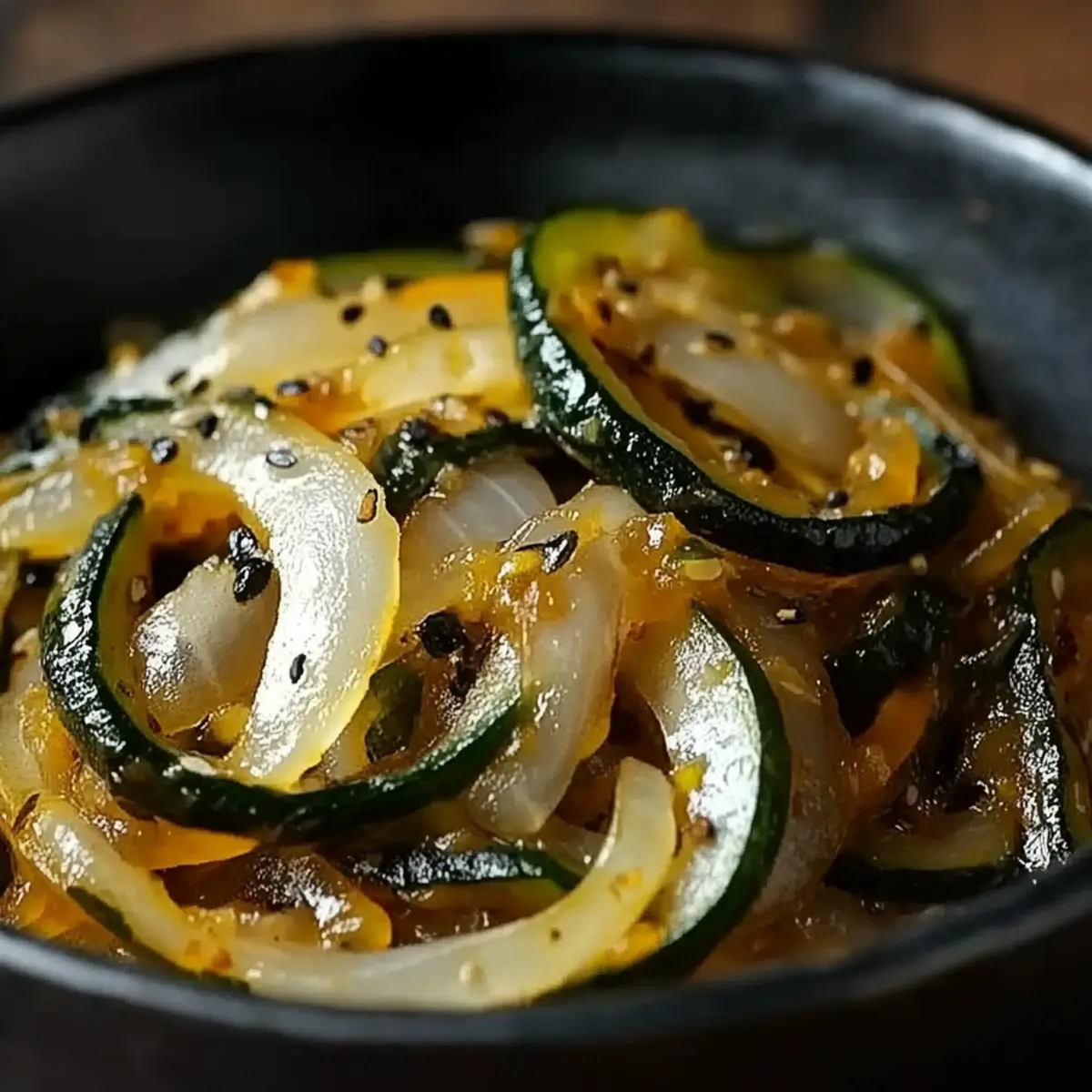 Japanese Zucchini & Onion Stir-Fry