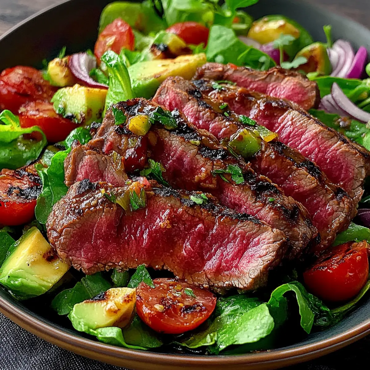 Juicy Grilled Steak Salad
