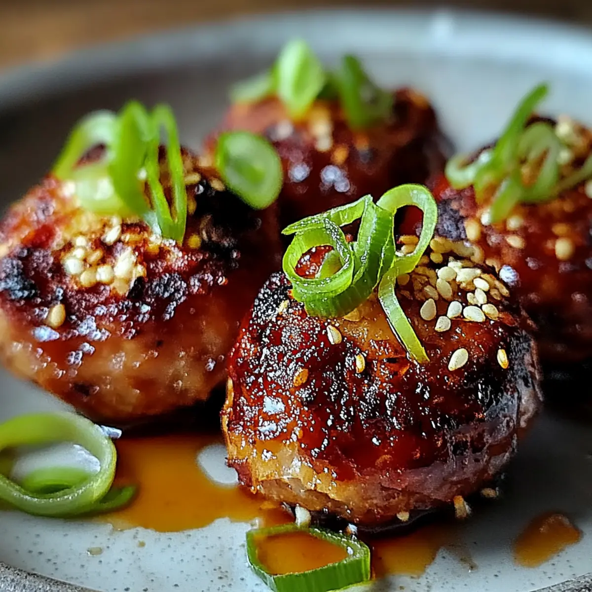 Korean BBQ Meatballs